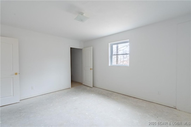 view of unfurnished room