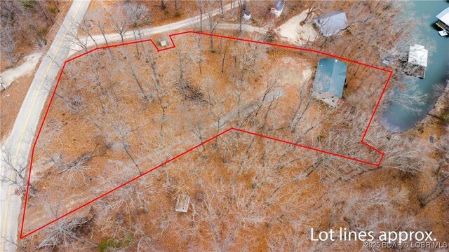 3975 Chelsie Rd, Laurie, MO 65079 - aerial view of property and surrounding area featuring property parcel outlined