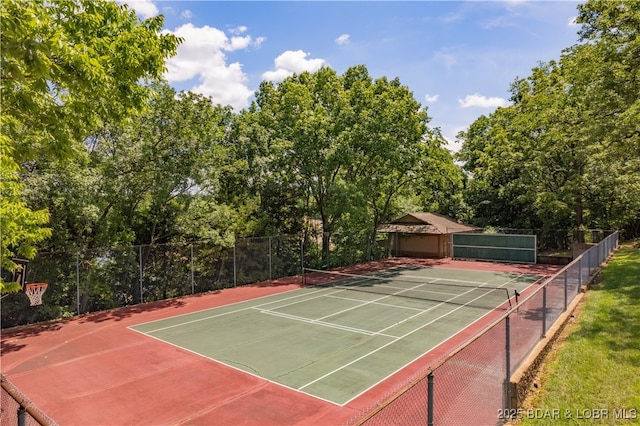 view of sport court