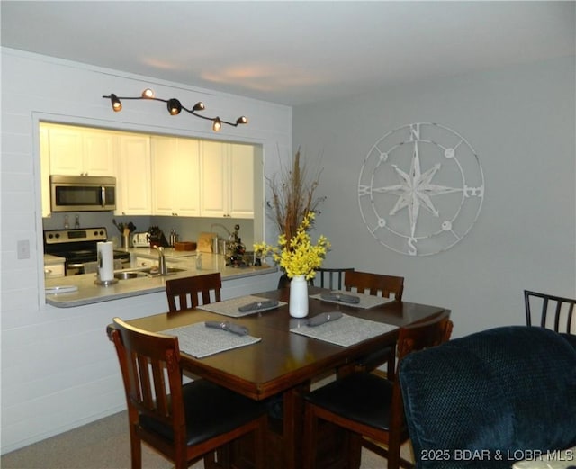view of dining area
