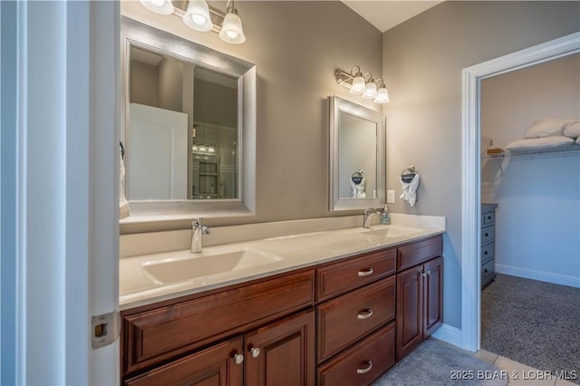 bathroom with vanity