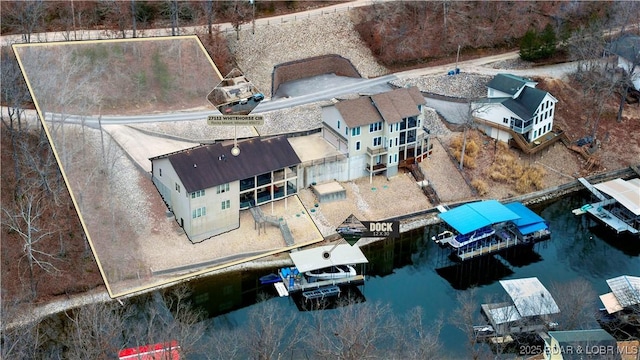 27112 White Horse Cir, Rocky Mount, MO 65072 - drone / aerial view of a nearby body of water