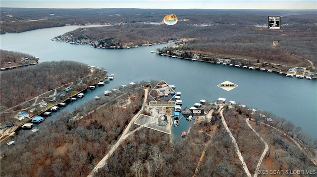 27112 White Horse Cir, Rocky Mount, MO 65072 - aerial view of property and surrounding area featuring a large body of water