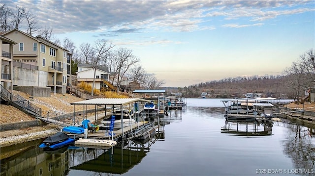 27112 White Horse Cir, Rocky Mount, MO 65072 - dock featuring a water view