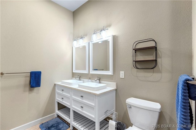 27112 White Horse Cir, Rocky Mount, MO 65072 - full bath featuring toilet, baseboards, and double vanity