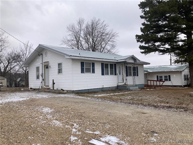 view of front of home