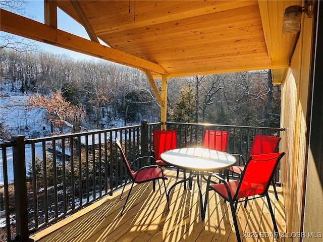 view of wooden terrace