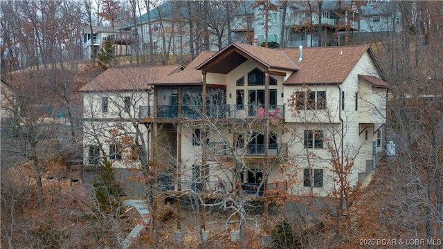 view of building exterior featuring an attached garage