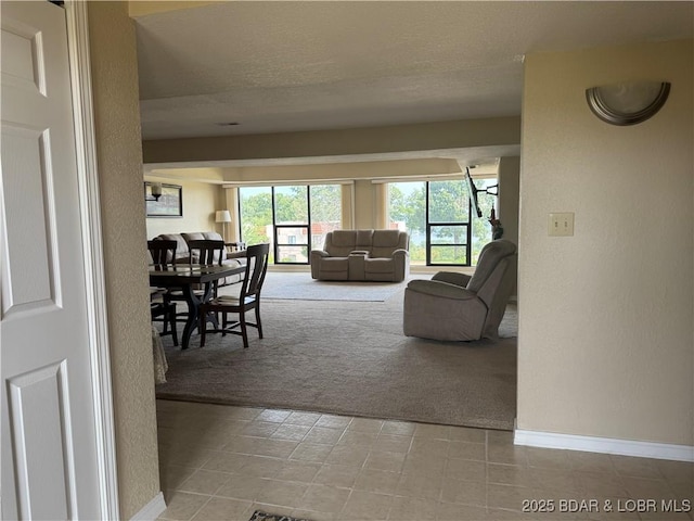85 La Jolla Dr Unit 352-2A, Lake Ozark, MO 65049 - living room featuring baseboards and a textured wall