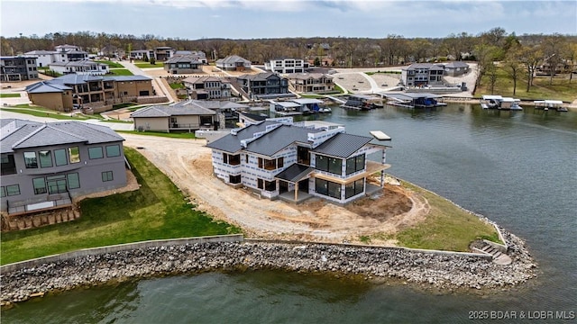LOT10 Shootout Dr, Osage Beach, MO 65065 - drone / aerial view with a water view and a residential view