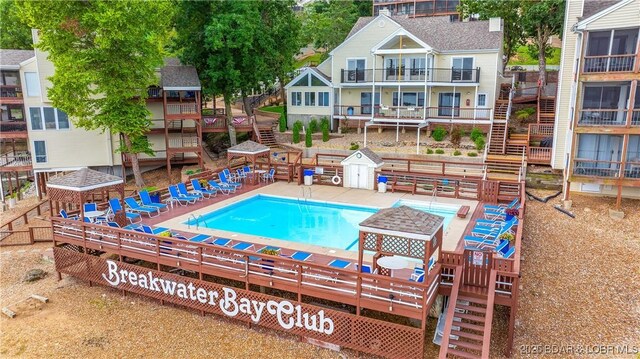 view of community pool