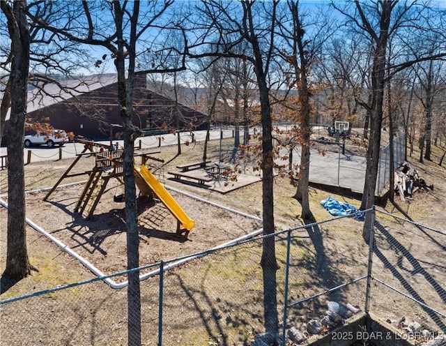 view of yard with playground community