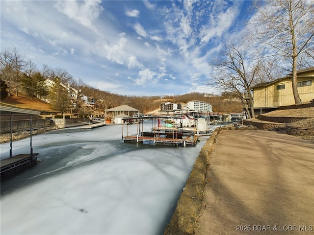 view of dock