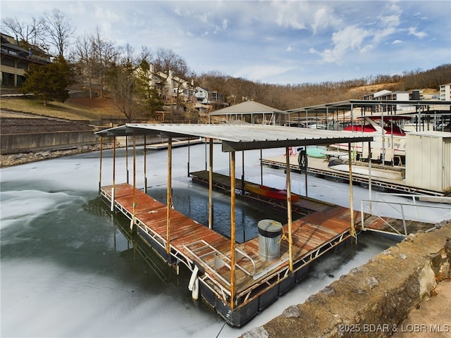 view of dock