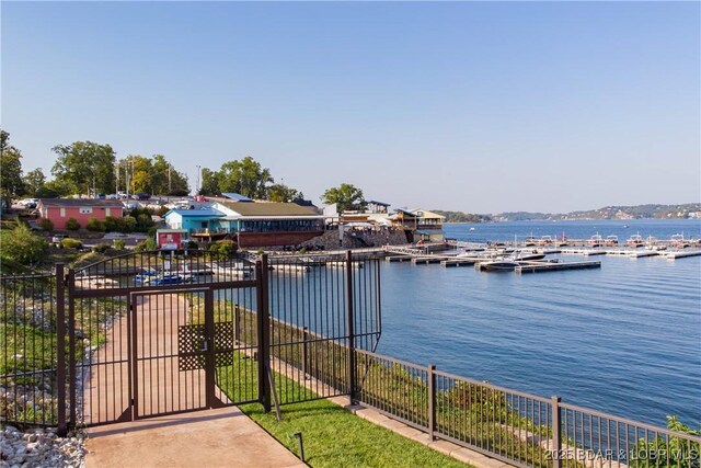 1184 Jeffries Rd Unit 416, Osage Beach, MO 65065 - view of water feature featuring fence