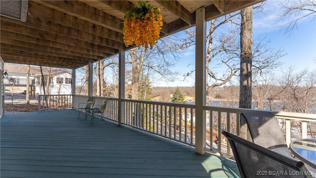 5317 Locust Ct, Osage Beach, MO 65065 - view of wooden terrace