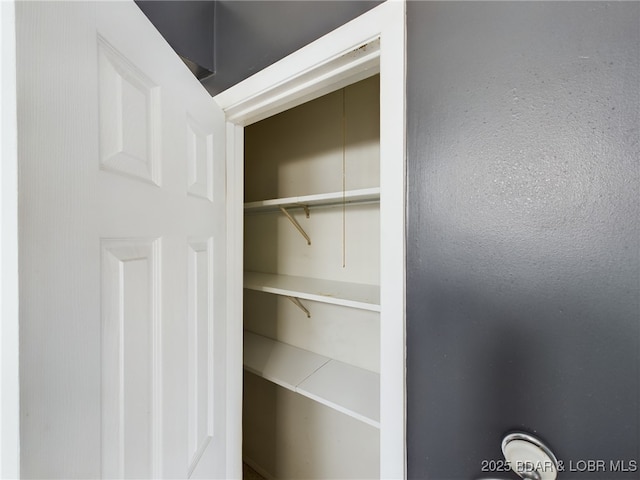 view of closet