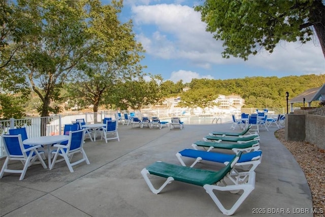 view of patio with fence