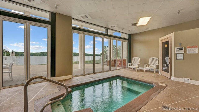 view of pool featuring a swimming pool