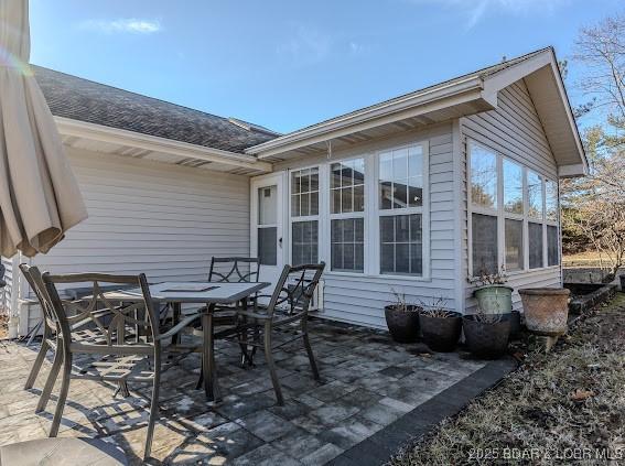 view of patio / terrace featuring outdoor dining space