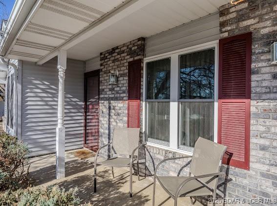 view of patio / terrace with a porch