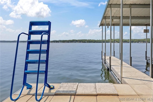 136 Rambling Acres Dr, Gravois Mills, MO 65037 - view of dock with a water view