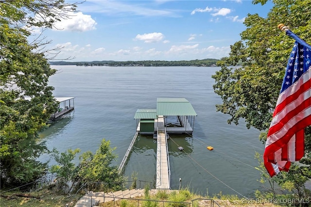 136 Rambling Acres Dr, Gravois Mills, MO 65037 - dock area with a water view