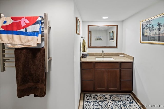 136 Rambling Acres Dr, Gravois Mills, MO 65037 - bathroom with vanity and recessed lighting