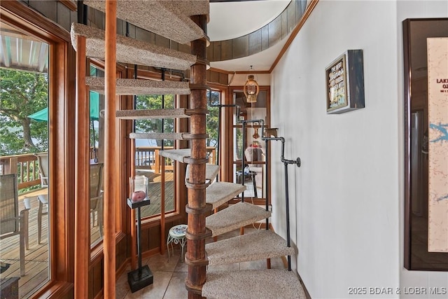 136 Rambling Acres Dr, Gravois Mills, MO 65037 - interior space with tile patterned flooring and a healthy amount of sunlight
