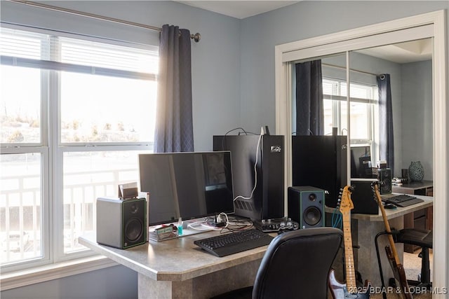 view of office
