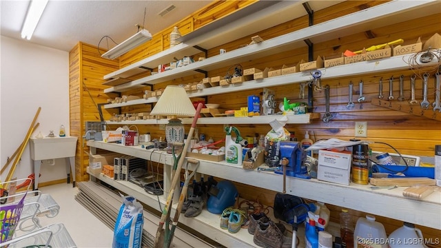 storage featuring visible vents