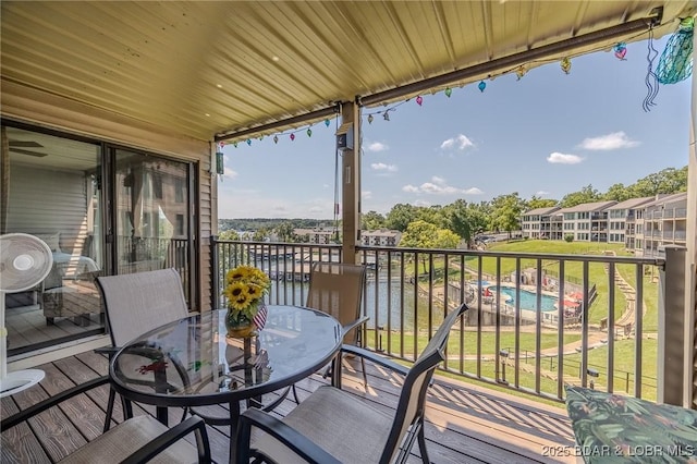 view of balcony