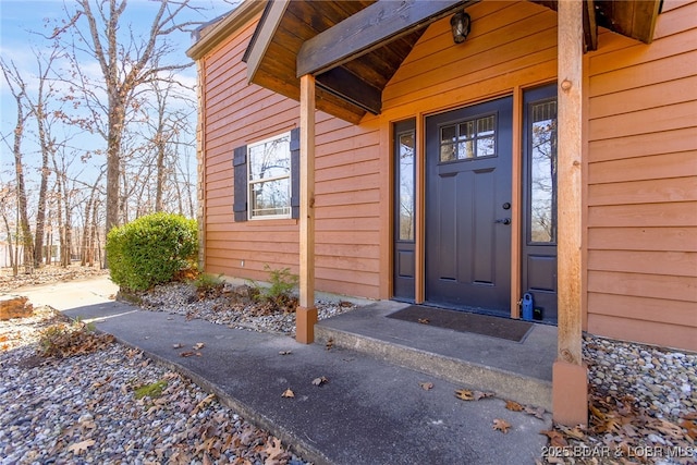 view of entrance to property