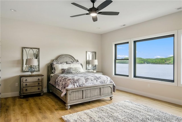 325 Mission Bay Dr, Camdenton, MO 65020 - bedroom with wood finished floors, visible vents, and baseboards