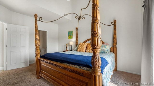 bedroom with carpet floors