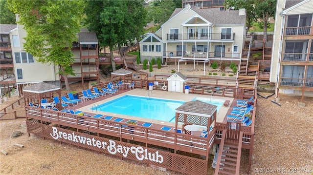 view of community pool