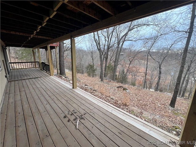 view of wooden terrace