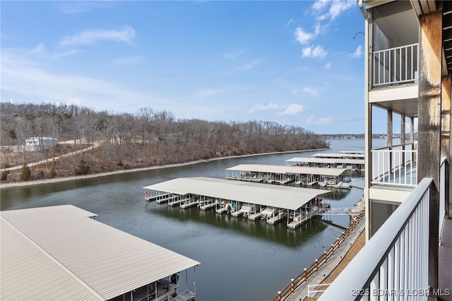 611 Lazy Days Rd Unit V-7, Osage Beach, MO 65065 - water view with a boat dock