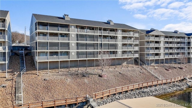 view of property featuring a water view