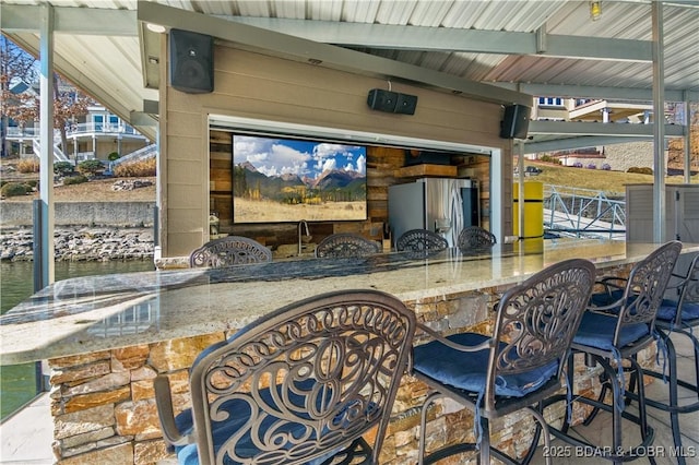 260 Greystone Ln, Villages, MO 65079 - view of patio with outdoor wet bar