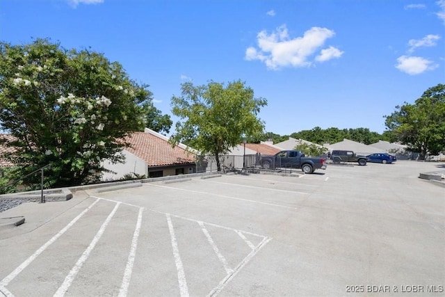 view of car parking