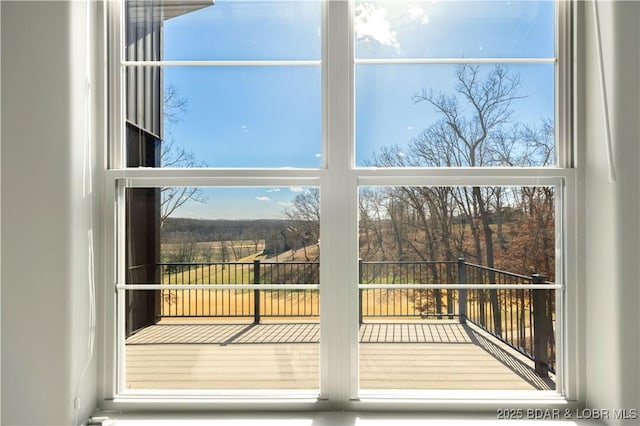 view of doorway to outside