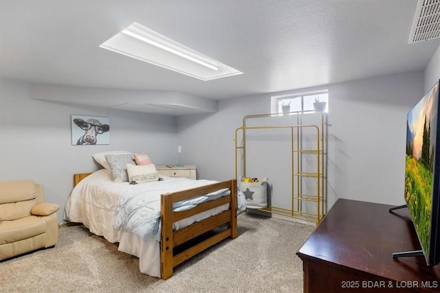 bedroom featuring visible vents