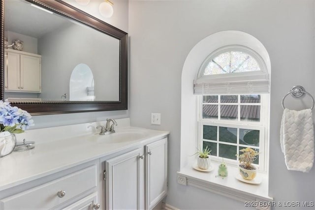 bathroom with vanity