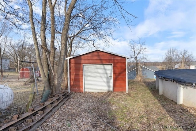 view of outbuilding with an outdoor structure