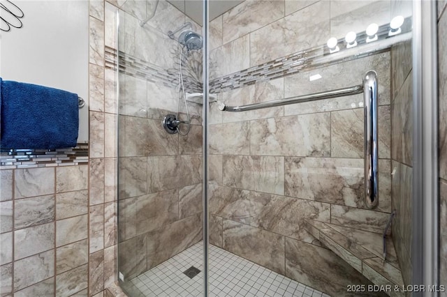 full bathroom with a stall shower