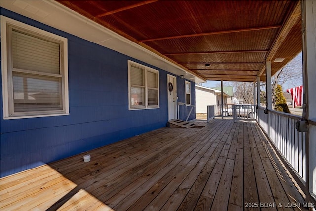 view of wooden terrace