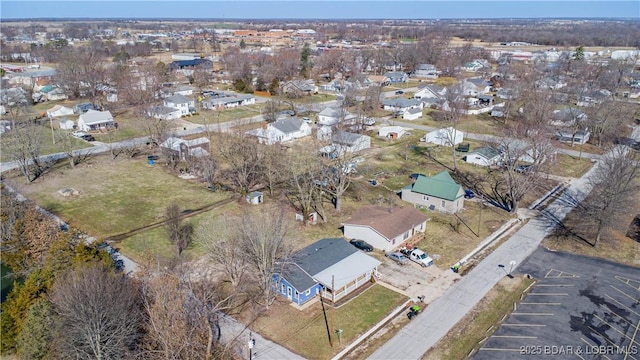 aerial view featuring a residential view