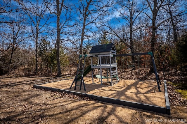 view of jungle gym