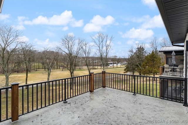 view of patio / terrace featuring a balcony